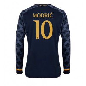 Real Madrid Luka Modric #10 Koszulka Wyjazdowych 2023-24 Długi Rękaw